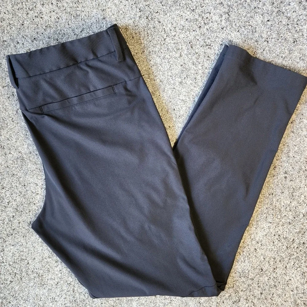 CRZ YOGA Golf Pants‎ Mens 34W Charcoal Grey Technical Performance Excellent